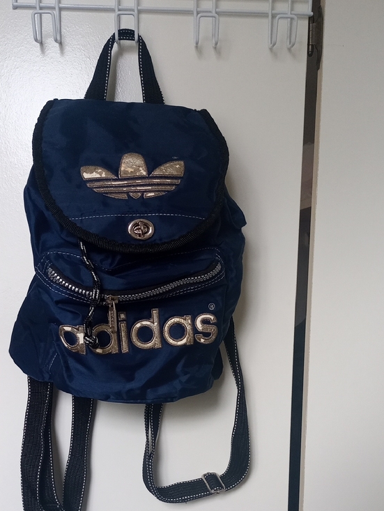 adidas Handbags - adidas Vintage Mini Backpack With Metal Hardware